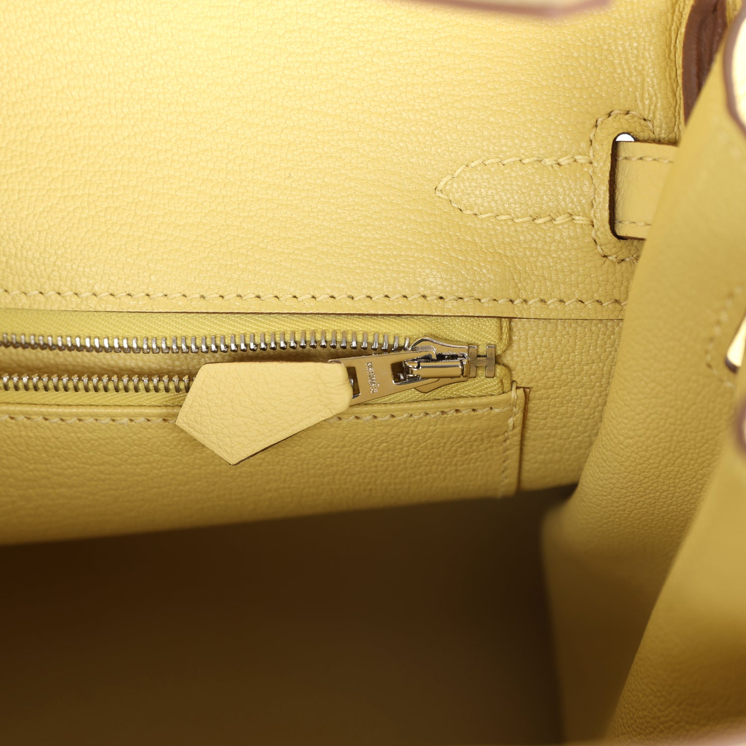Hermes Birkin 25 Jaune Poussin Togo Palladium Hardware