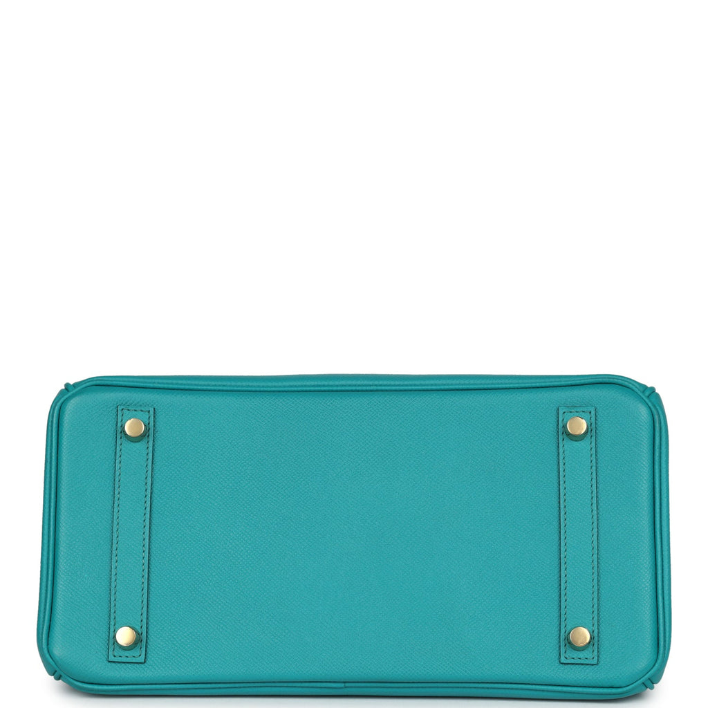 Hermes Birkin 30 Bleu Paon Epsom Gold Hardware