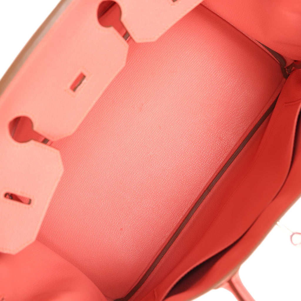 Hermes Birkin 35 Flamingo Epsom Palladium Hardware
