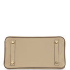 Hermes Special Order (HSS) Birkin 25 Etoupe and Trench Togo Brushed Gold Hardware