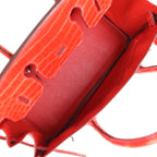 Hermes Birkin 30 Geranium Shiny Niloticus Crocodile Palladium Hardware