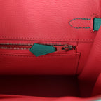 Hermes Birkin 25 Vert Verone Verso Novillo Palladium Hardware