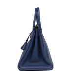 Hermes Birkin 35 Bleu Saphir Clemence Gold Hardware