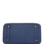 Hermes Birkin 35 Bleu Saphir Clemence Gold Hardware
