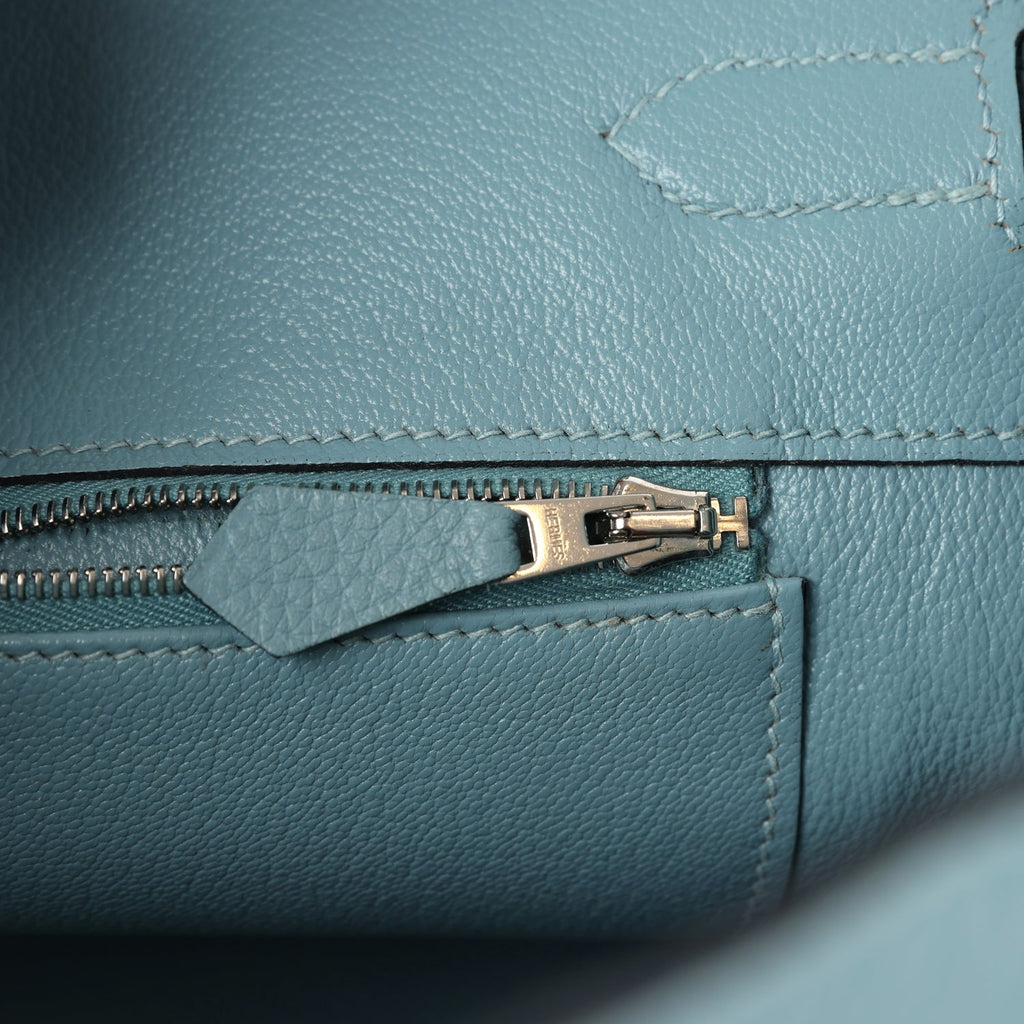 Hermes Birkin 35 Ciel Togo Palladium Hardware