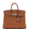 Hermes Birkin 25 Gold Togo Palladium Hardware