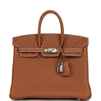 Hermes Birkin 25 Gold Togo Palladium Hardware