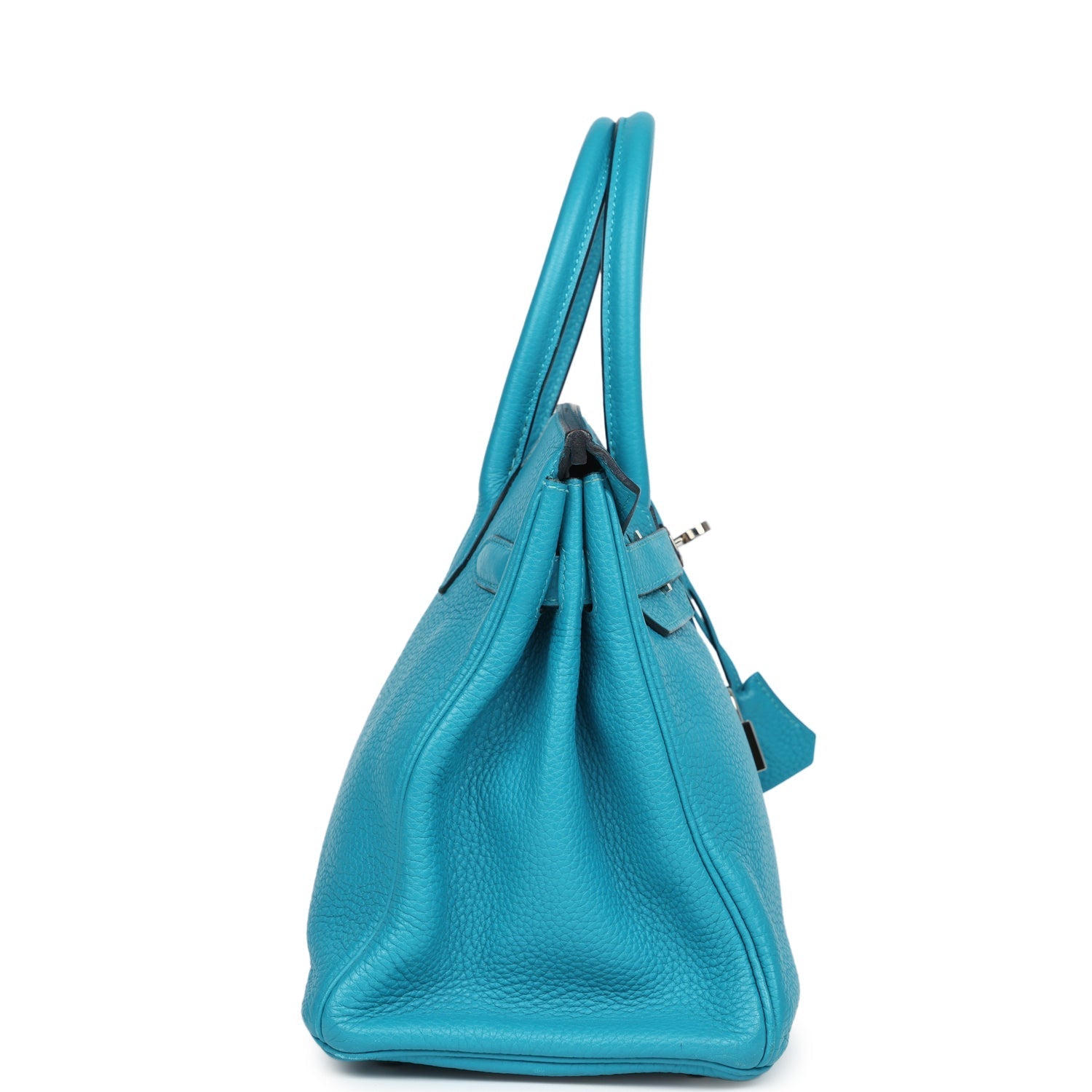 Hermes Birkin 30 Turquoise Clemence Palladium Hardware