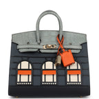 Hermes "Rainy Days" Sac Faubourg Birkin 20 Gris Misty Matte Alligator Permabrass Hardware