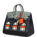 Hermes "Rainy Days" Sac Faubourg Birkin 20 Gris Misty Matte Alligator Permabrass Hardware