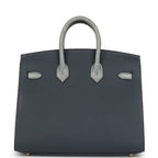 Hermes "Rainy Days" Sac Faubourg Birkin 20 Gris Misty Matte Alligator Permabrass Hardware