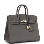 Hermes Birkin 25 Gris Meyer Togo Permabrass Hardware