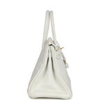 Hermes Birkin 30 White Clemence Gold Hardware