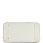 Hermes Birkin 30 White Clemence Gold Hardware