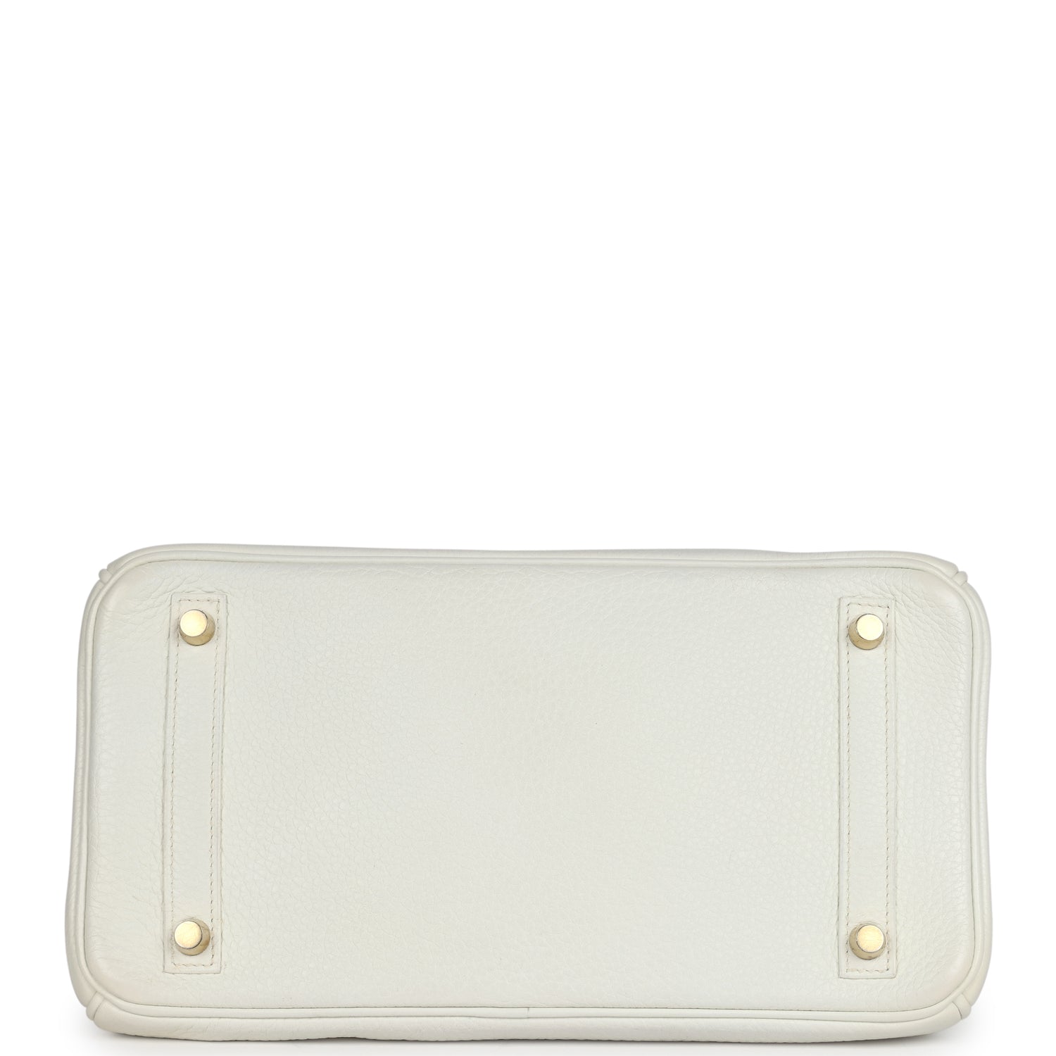 Hermes Birkin 30 White Clemence Gold Hardware
