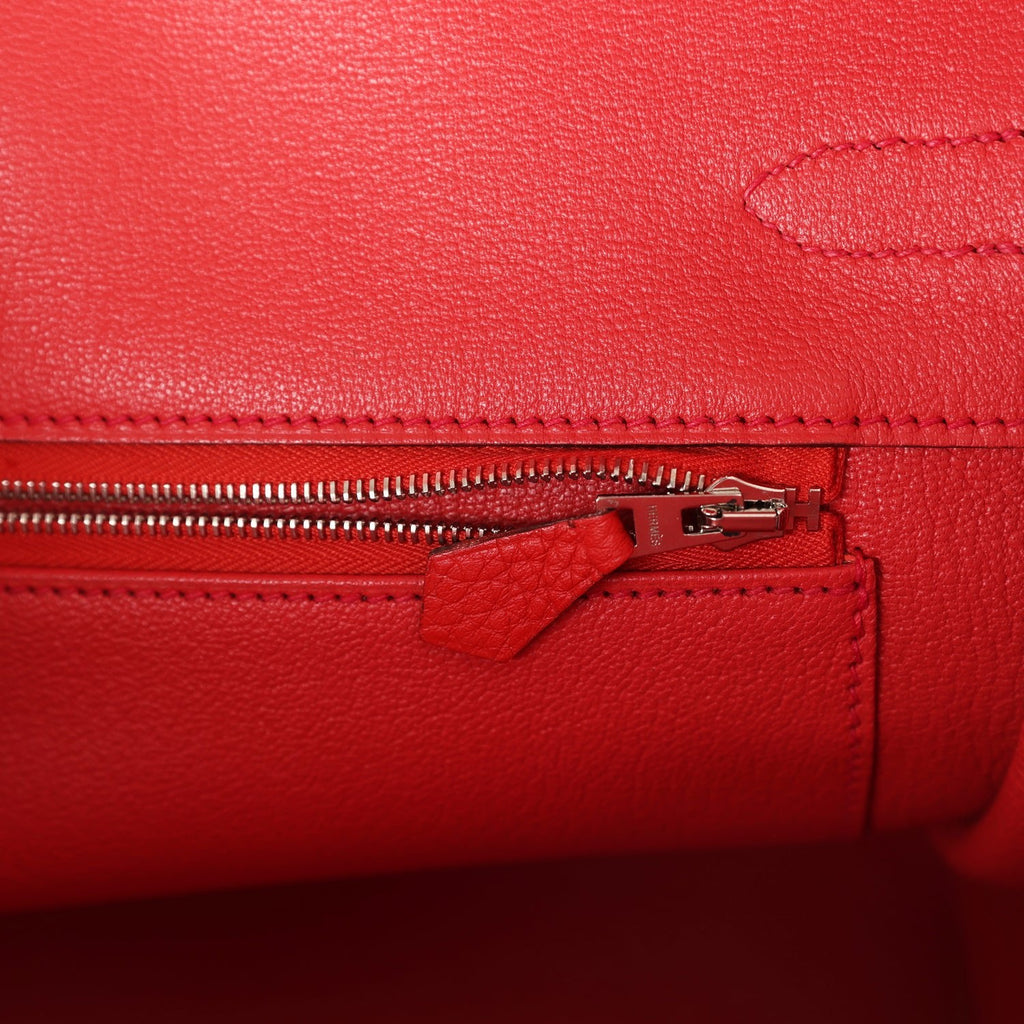 Hermes Birkin 35 Geranium Togo Palladium Hardware