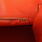 Hermes Birkin 35 Feu Matte Alligator Gold Hardware