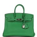 Hermes Birkin 25 Bambou Togo Palladium Hardware