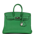 Hermes Birkin 25 Bambou Togo Palladium Hardware