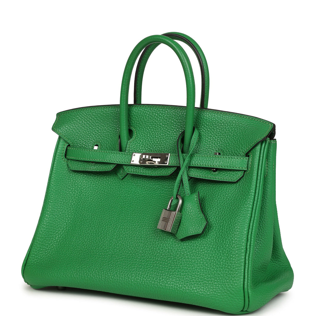 Hermes Birkin 25 Bambou Togo Palladium Hardware