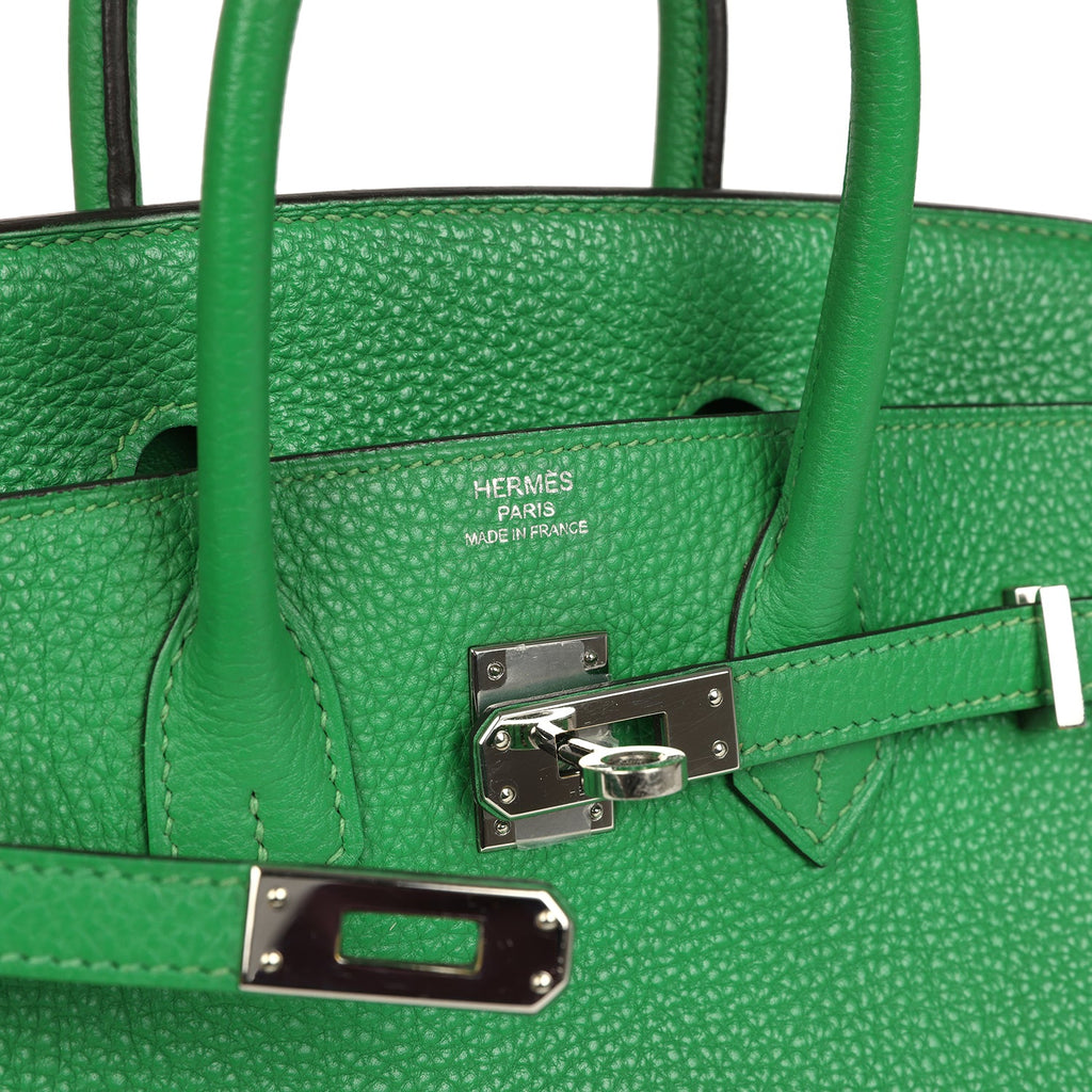 Hermes Birkin 25 Bambou Togo Palladium Hardware
