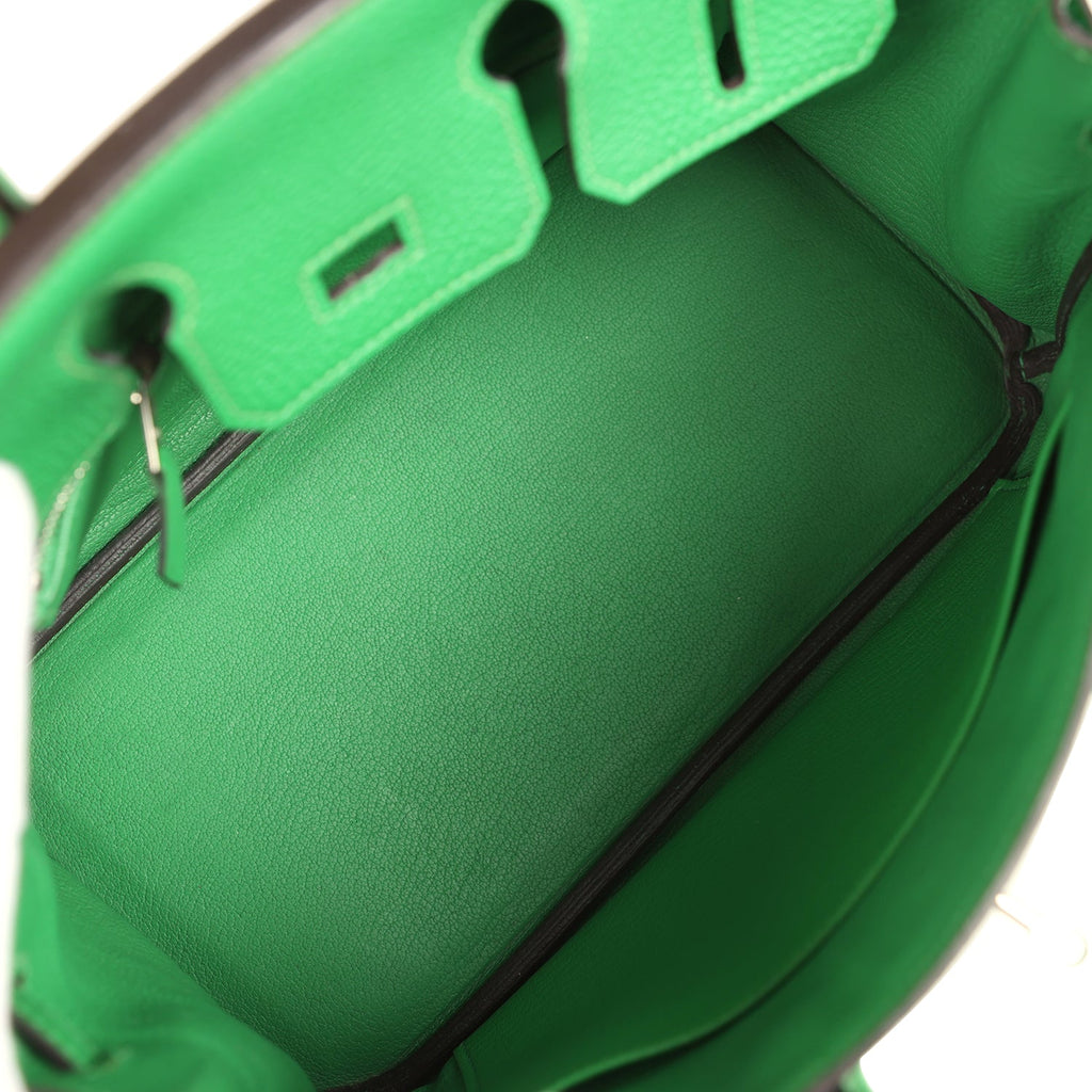 Hermes Birkin 25 Bambou Togo Palladium Hardware