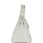 Hermes Birkin 35 White Clemence Gold Hardware