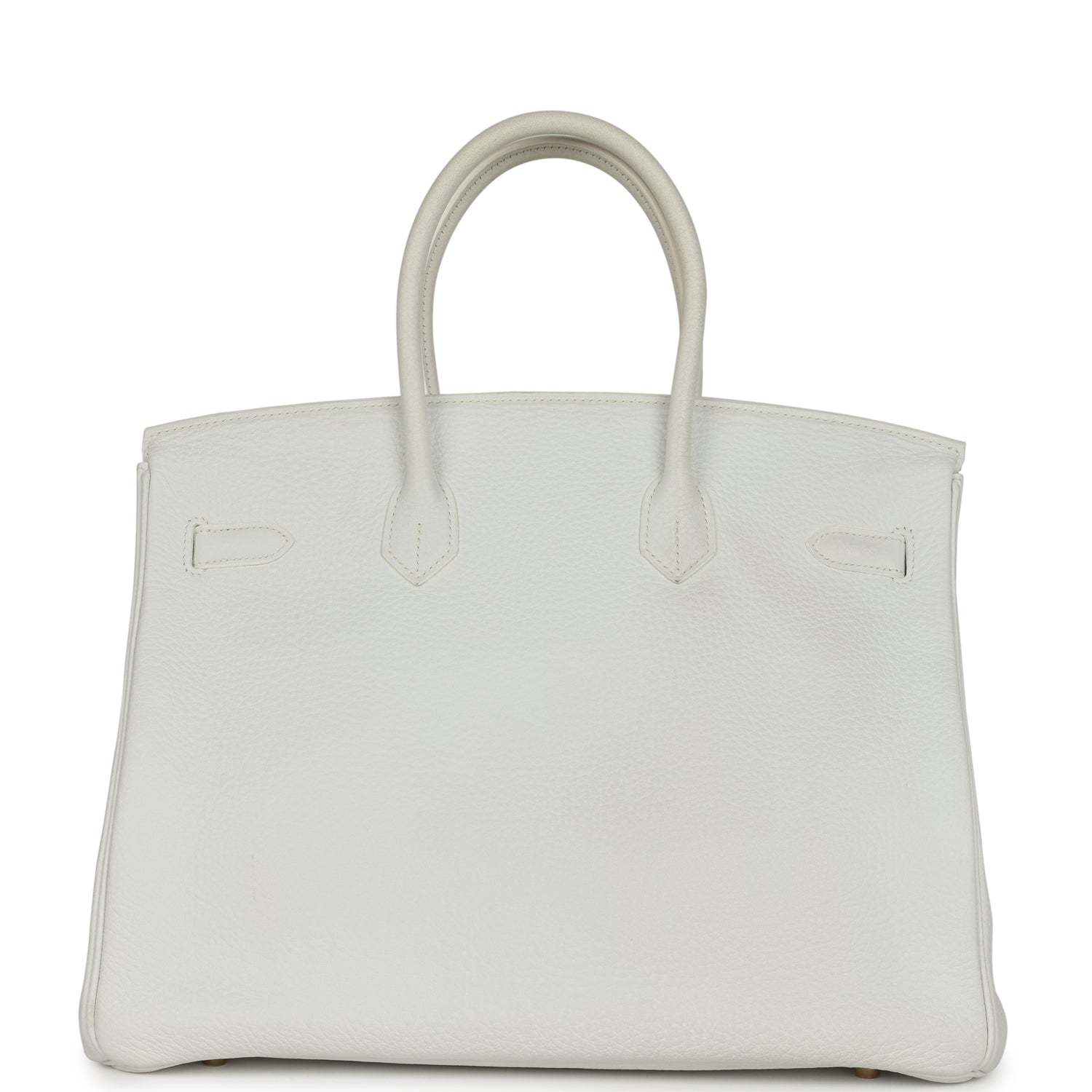 Hermes Birkin 35 White Clemence Gold Hardware