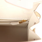 Hermes Special Order (HSS) Birkin Sellier 25 Mauve Pale and Craie Epsom Brushed Gold Hardware