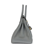 Hermes Birkin 35 Gris Mouette Togo Gold Hardware