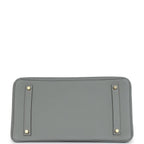 Hermes Birkin 35 Gris Mouette Togo Gold Hardware