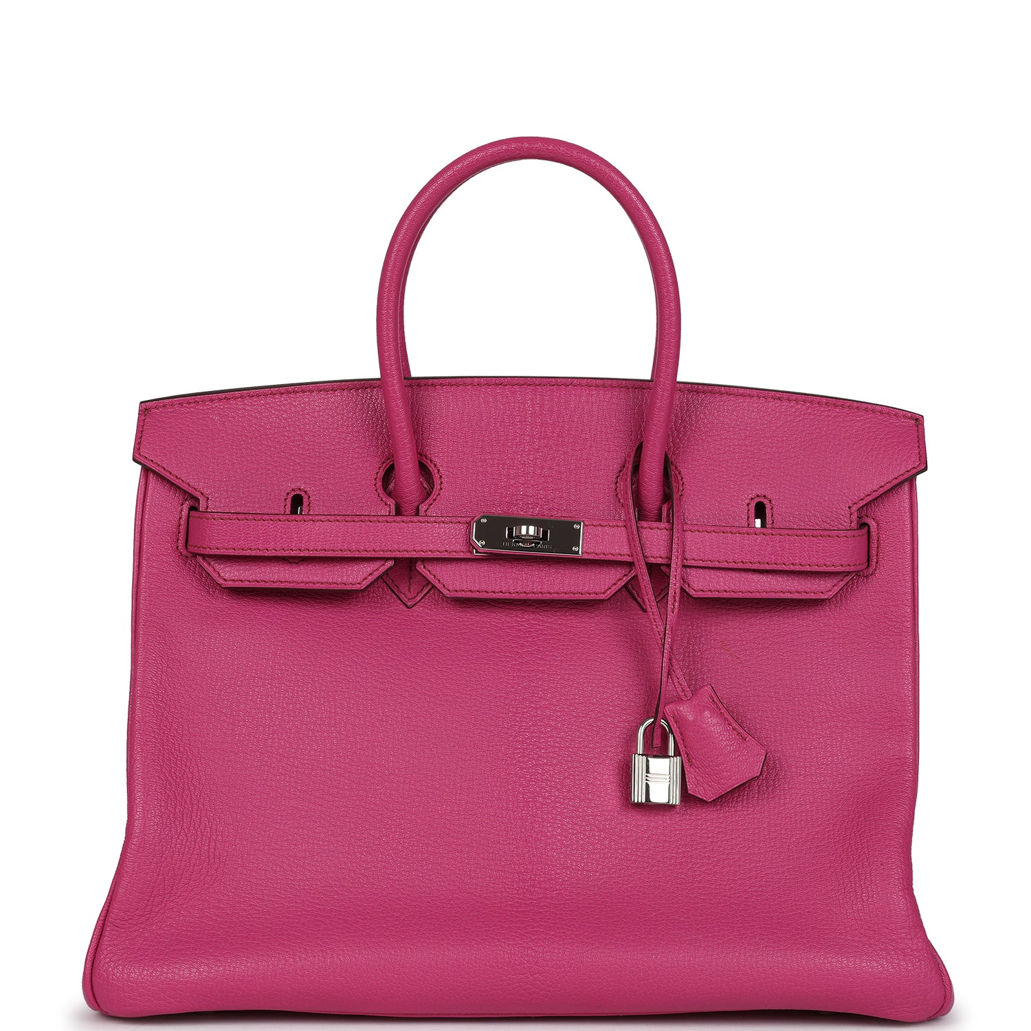 Hermes Birkin 35 Rose Shocking Chevre Mysore Palladium Hardware