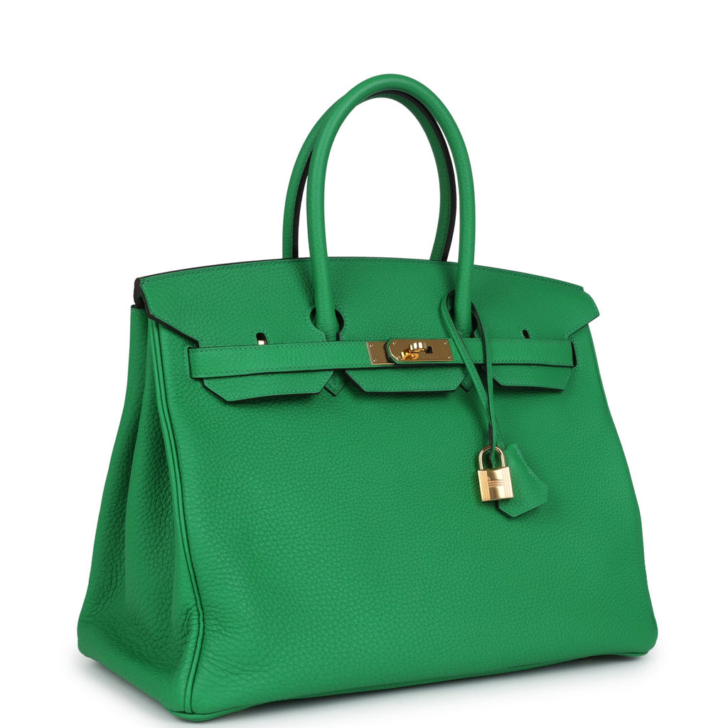 Hermes Birkin 35 Bambou Togo Gold Hardware