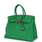 Hermes Birkin 35 Bambou Togo Gold Hardware