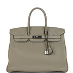 Hermes Birkin 35 Sauge Togo Palladium Hardware