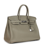 Hermes Birkin 35 Sauge Togo Palladium Hardware