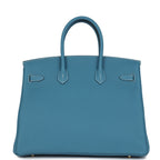 Hermes Birkin 35 Blue Jean Togo Gold Hardware