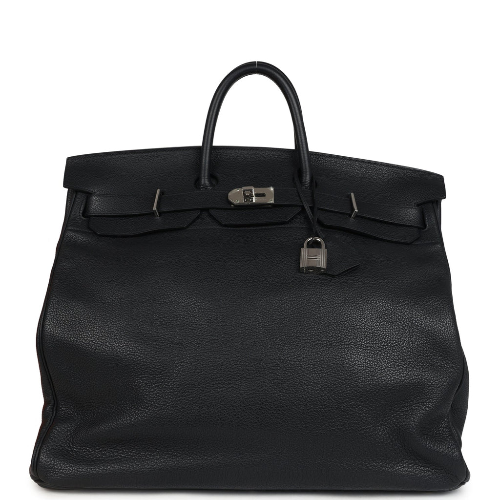 Hermes HAC Birkin 50 Black Togo Palladium Hardware