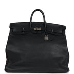 Hermes HAC Birkin 50 Black Togo Palladium Hardware