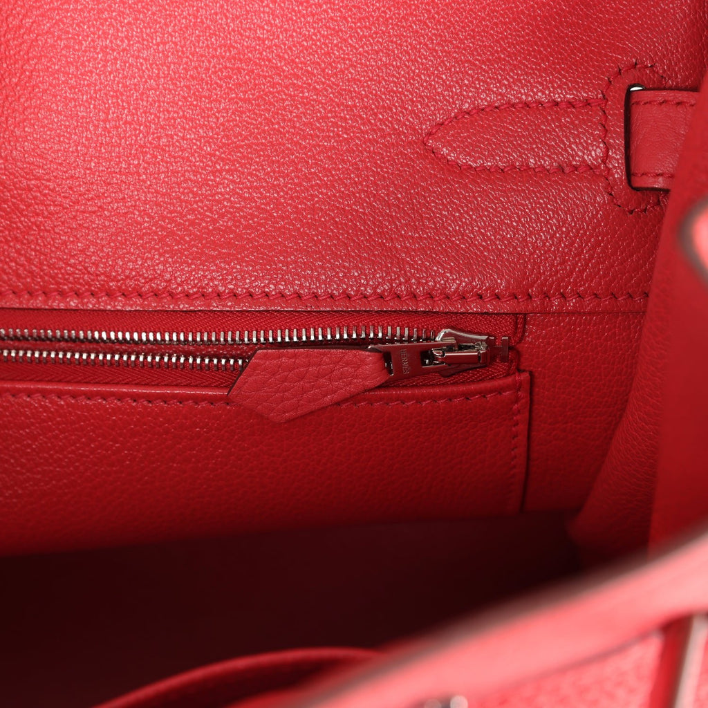Hermes Birkin 30 Bougainvillea Clemence Palladium Hardware