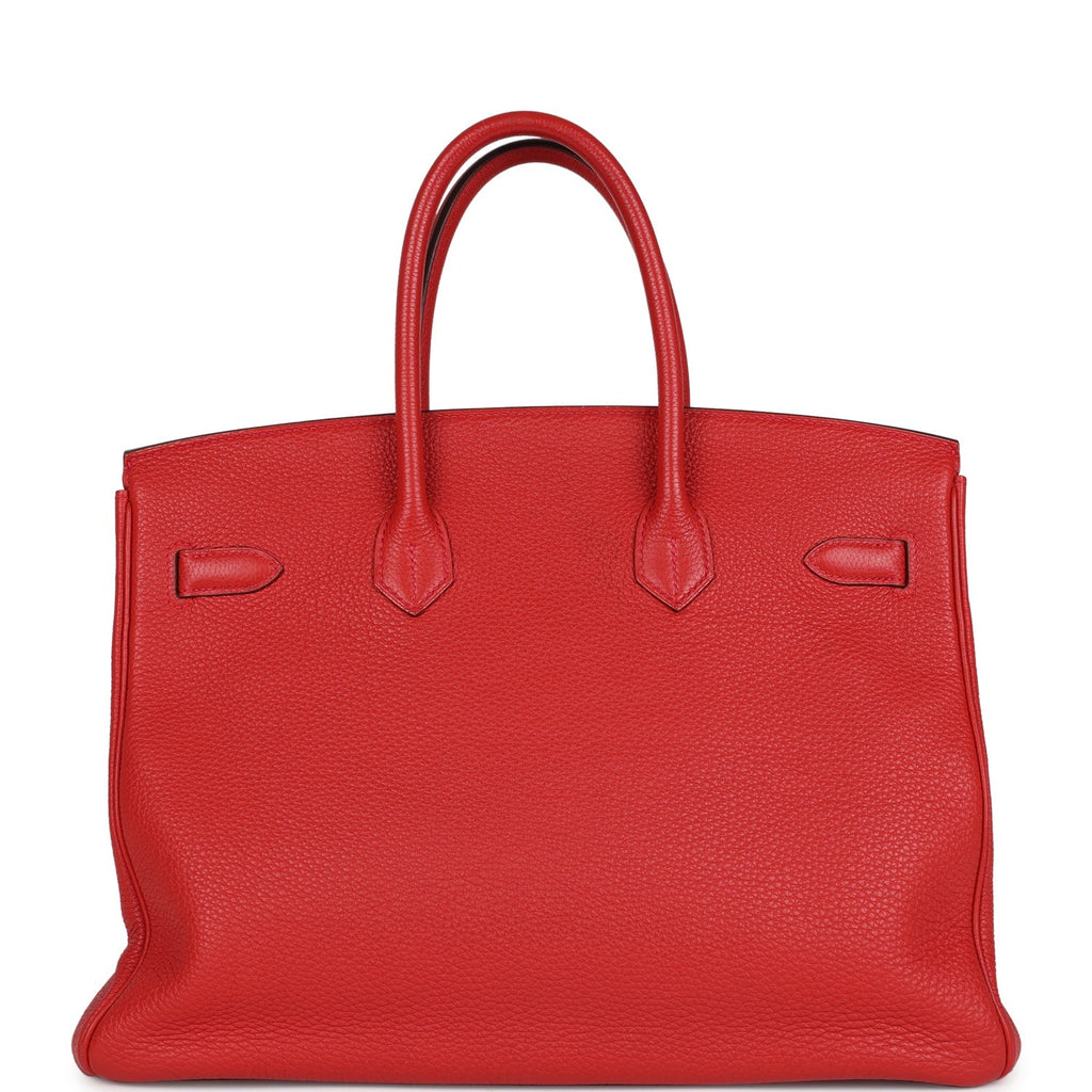Hermes Birkin 35 Geranium Togo Palladium Hardware