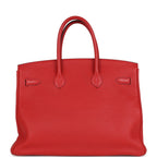 Hermes Birkin 35 Geranium Togo Palladium Hardware