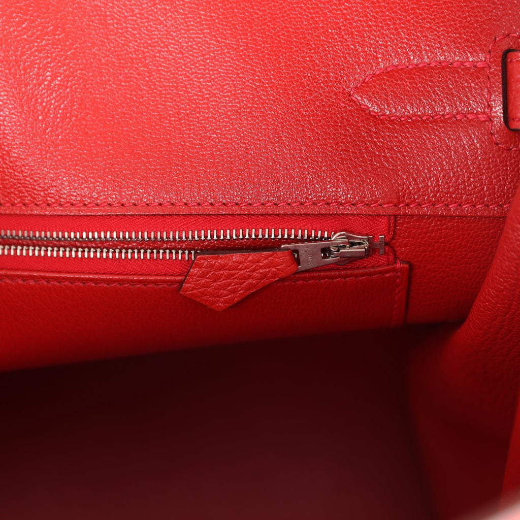Hermes Birkin 35 Geranium Togo Palladium Hardware