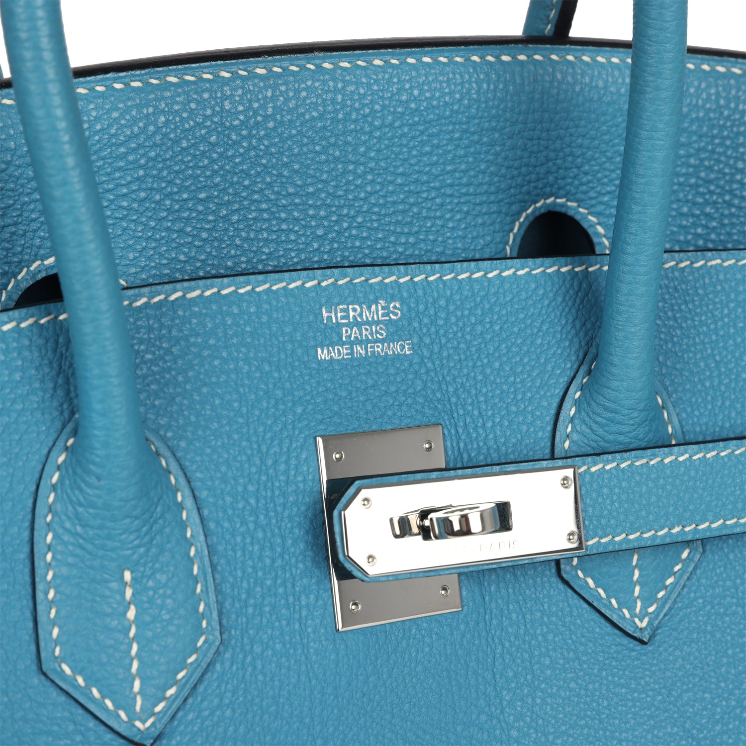 Hermes Birkin 35 Blue Jean Togo Palladium Hardware