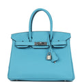 Hermes Birkin 30 Bleu du Nord Togo Palladium Hardware