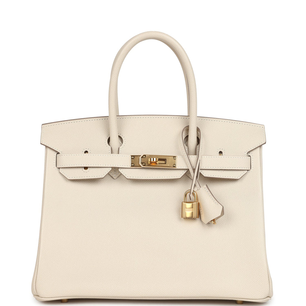 Hermes Birkin 30 Craie Epsom Gold Hardware