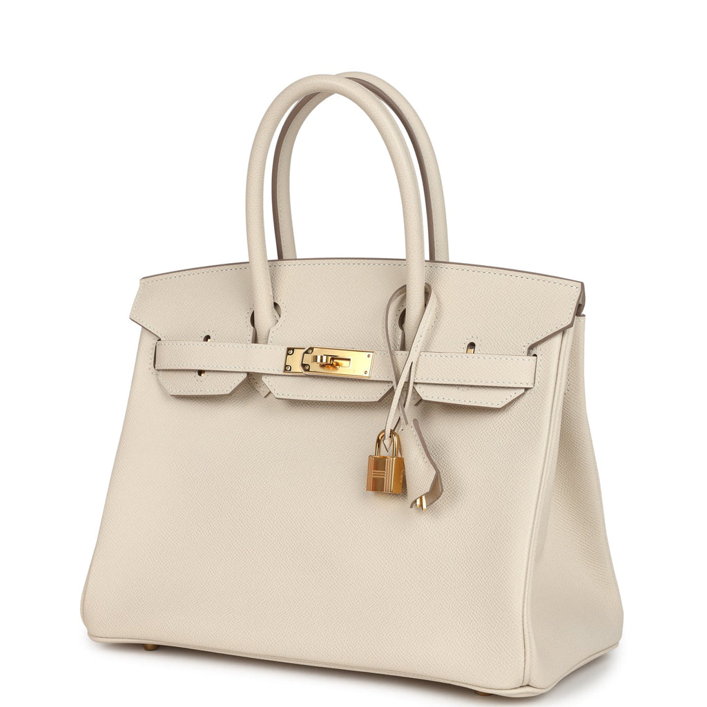 Hermes Birkin 30 Craie Epsom Gold Hardware