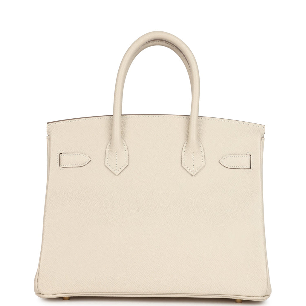 Hermes Birkin 30 Craie Epsom Gold Hardware