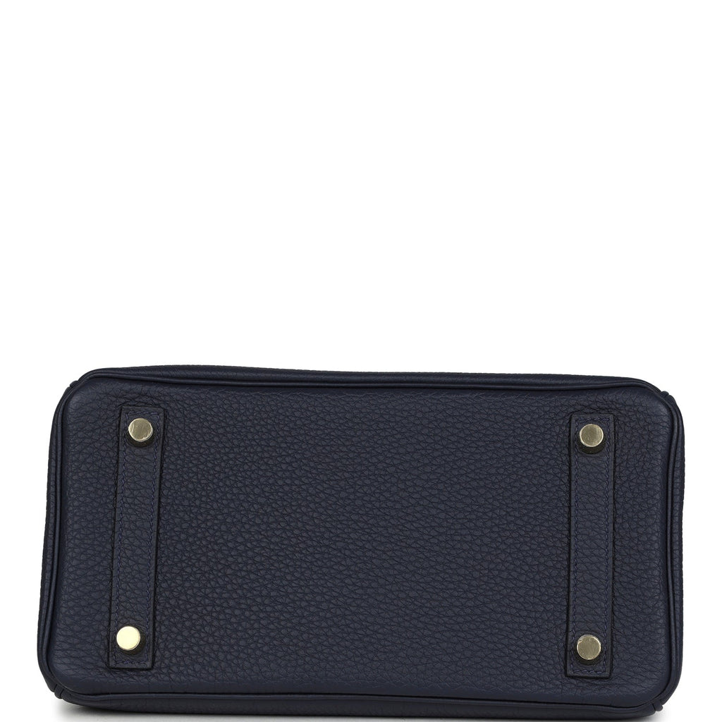 Hermes Birkin 25 Bleu Nuit Togo Gold Hardware