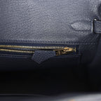Hermes Birkin 25 Bleu Nuit Togo Gold Hardware